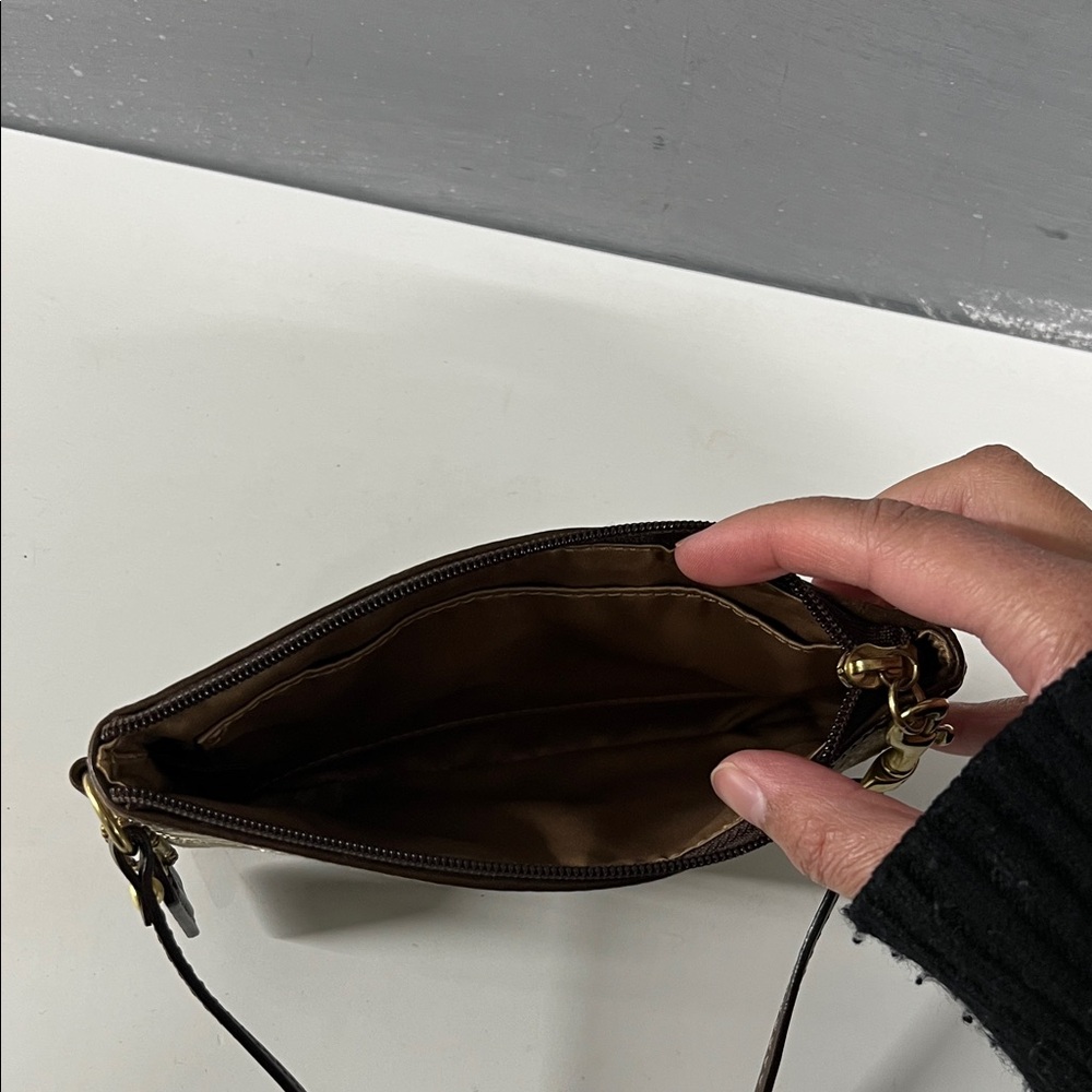 Coach Brown Patchwork Wristlet - Picture 14 of 14